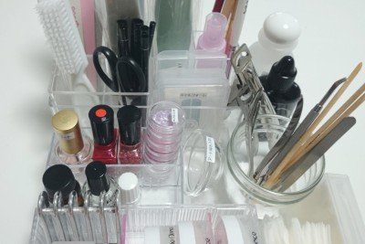 ネイリスト検定1級☆セットボックスの中身とテーブルセッティング