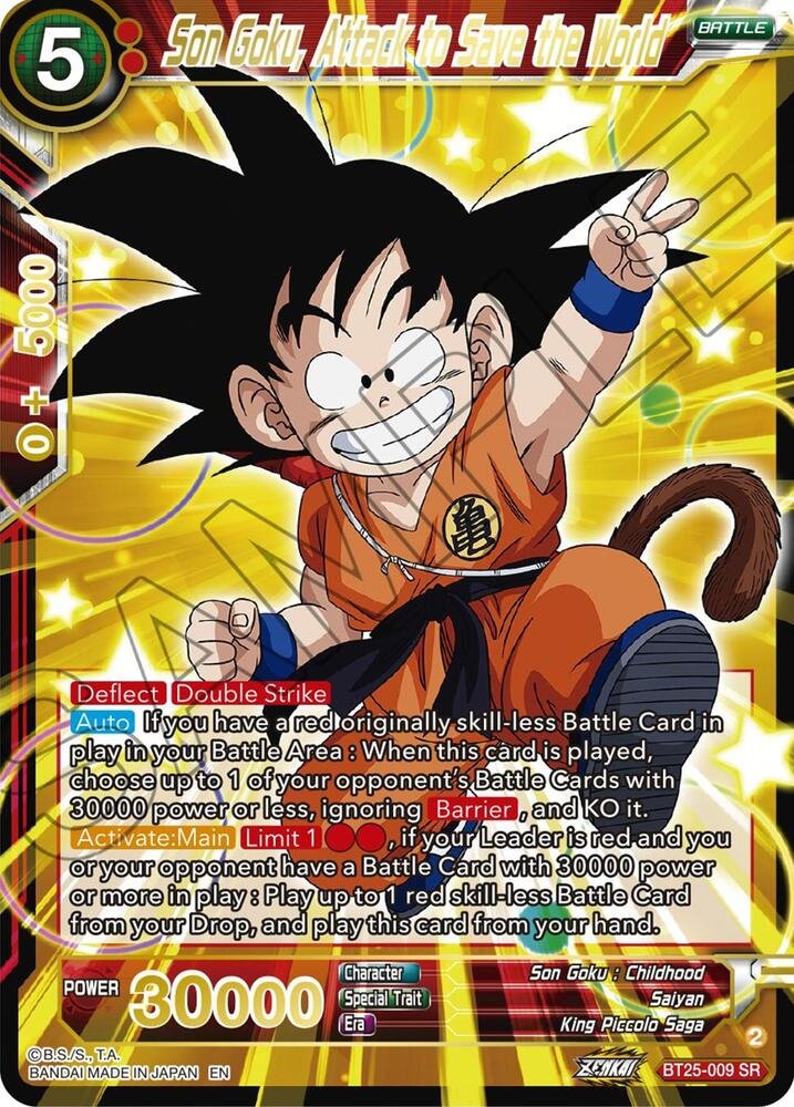 Son Goku, Attack to Save the World - Legend of the Dragon Balls