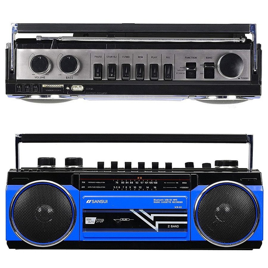 楽天市場】SANSUI シルバー SCR-B2 (S) 限定カラー カセットテープ