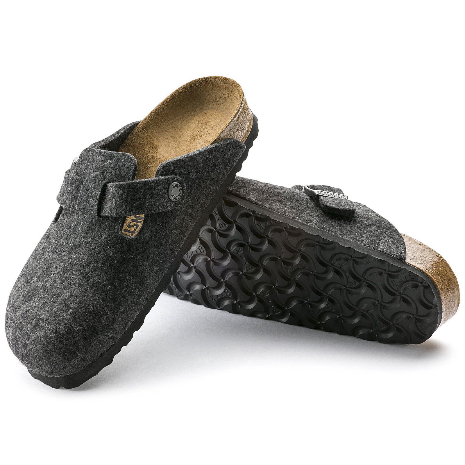 Boston / ボストン」（フェルト、アンスラサイト）| BIRKENSTOCK（日本）