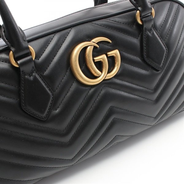 グッチ(GUCCI)グッチ GGマーモント ミディアム トップハンドルバッグ