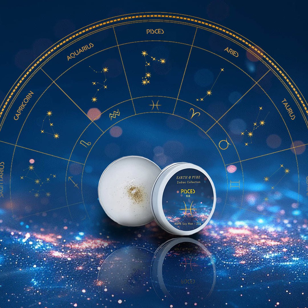 Earth & Pure｜Pisces - 魚座｜フレグランスキャンドル｜ソイワックス
