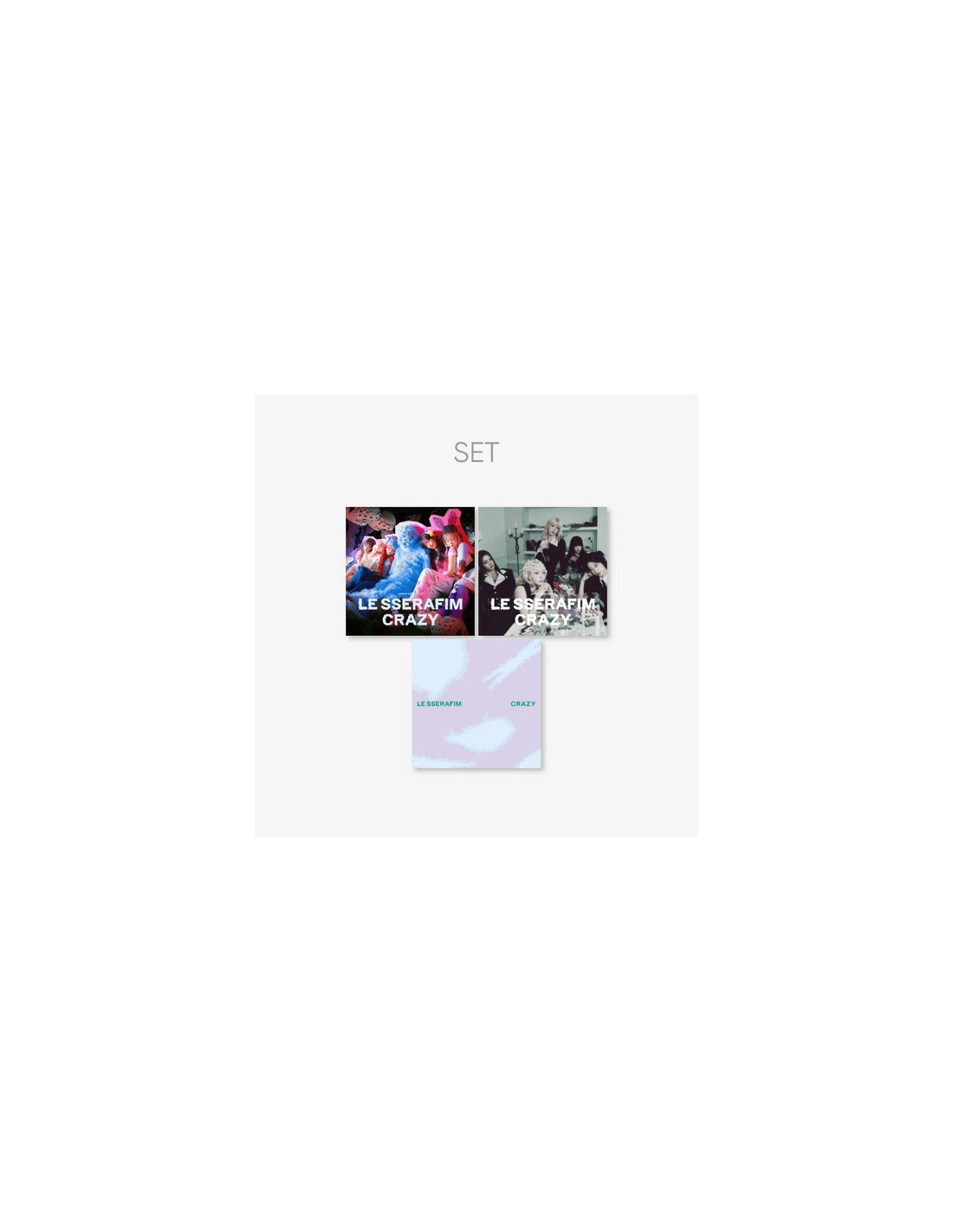 Japanese Edition][SET] LE SSERAFIM 3rd Single Album - CRAZY (3 SET