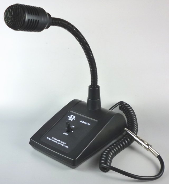 スイッチロック機構付きデスクトップマイクロホン NZ-M546 ｜ なんず