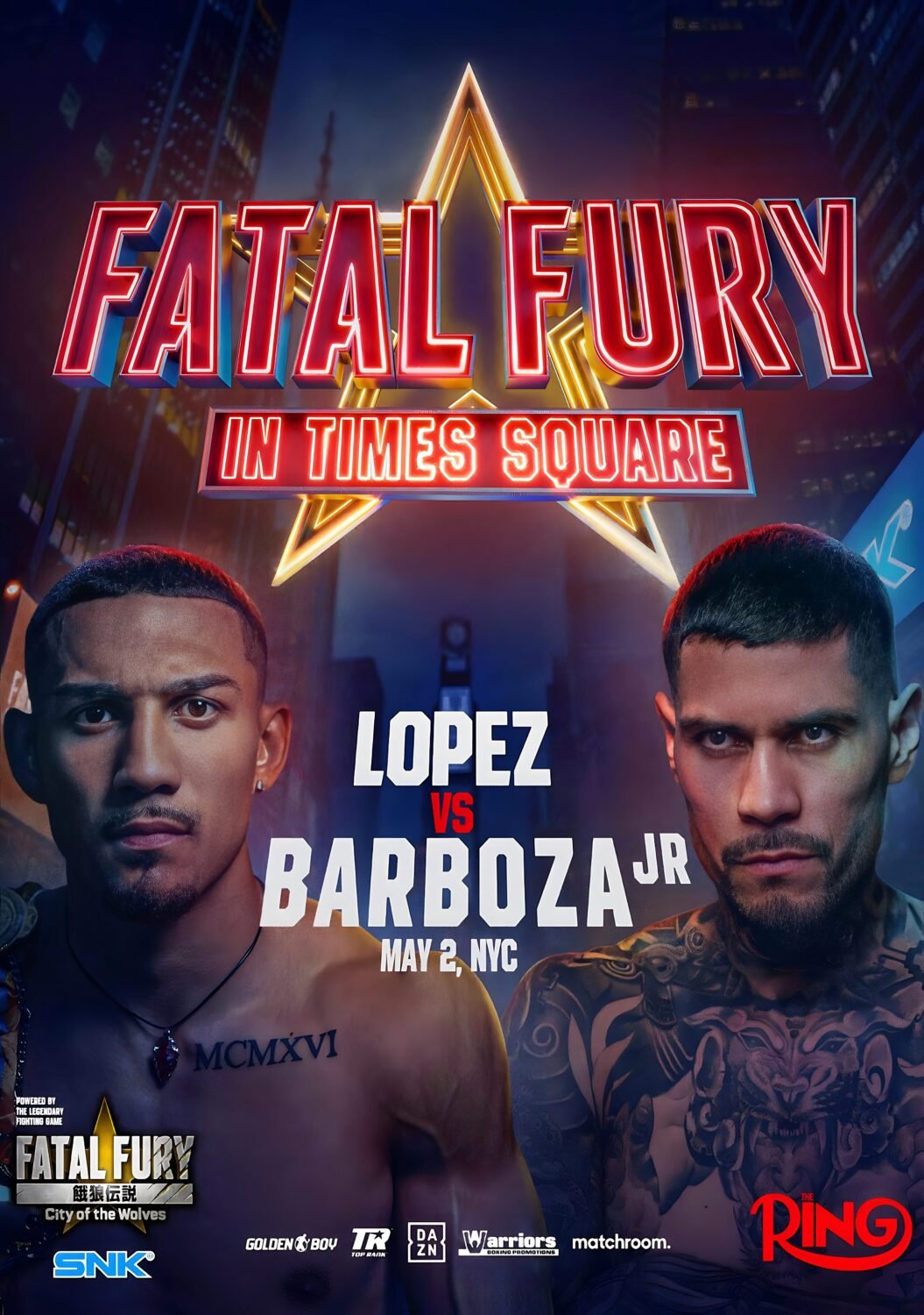 TEOFIMO LOPEZ vs. ARNOLD BARBOZA Fatal Fury 2025 New York Boxing