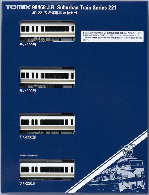 JR 221系近郊電車増結セット ｜製品情報｜製品検索｜鉄道模型