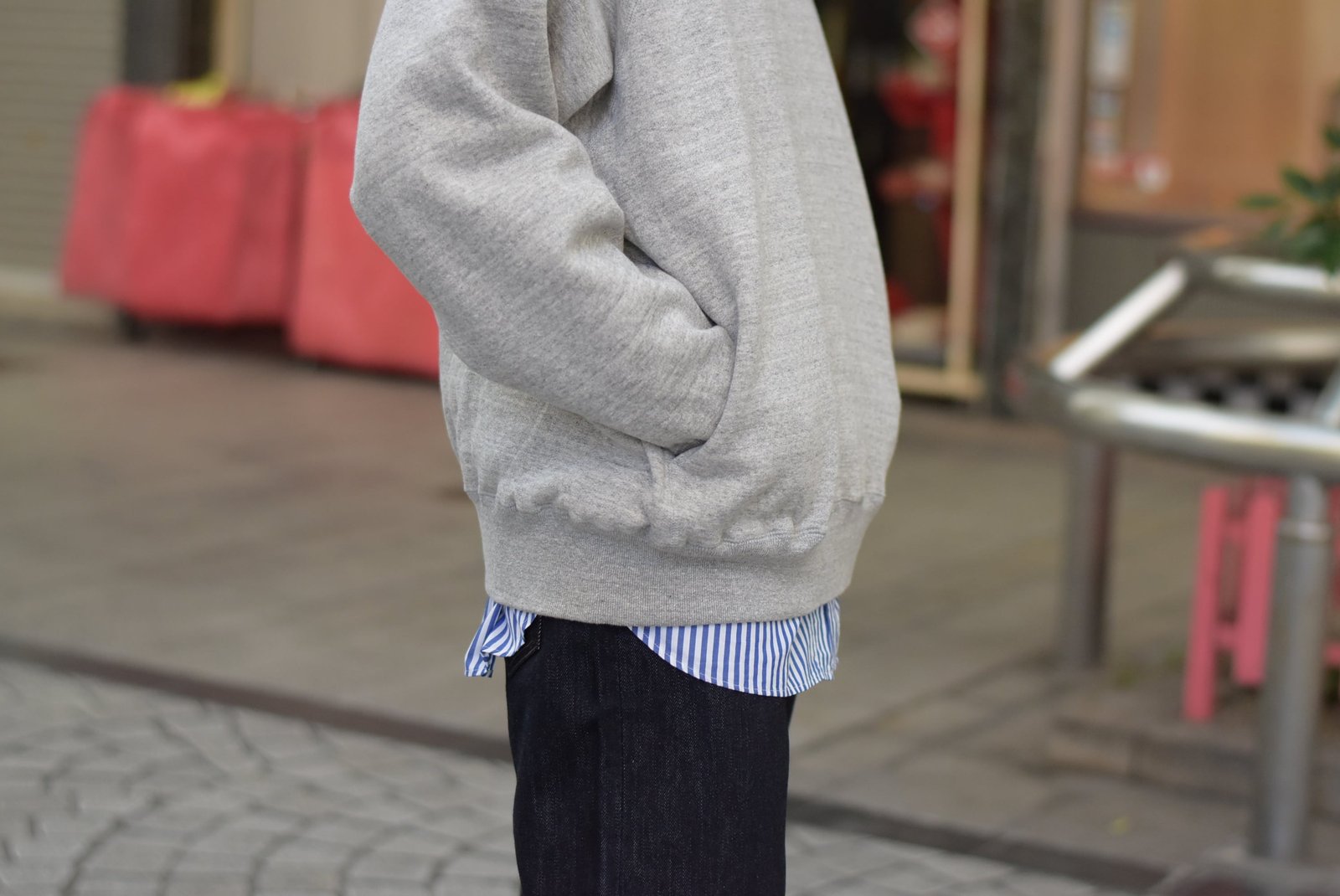 maillot】soft warm sweat big crew trainer | theater(シアター)