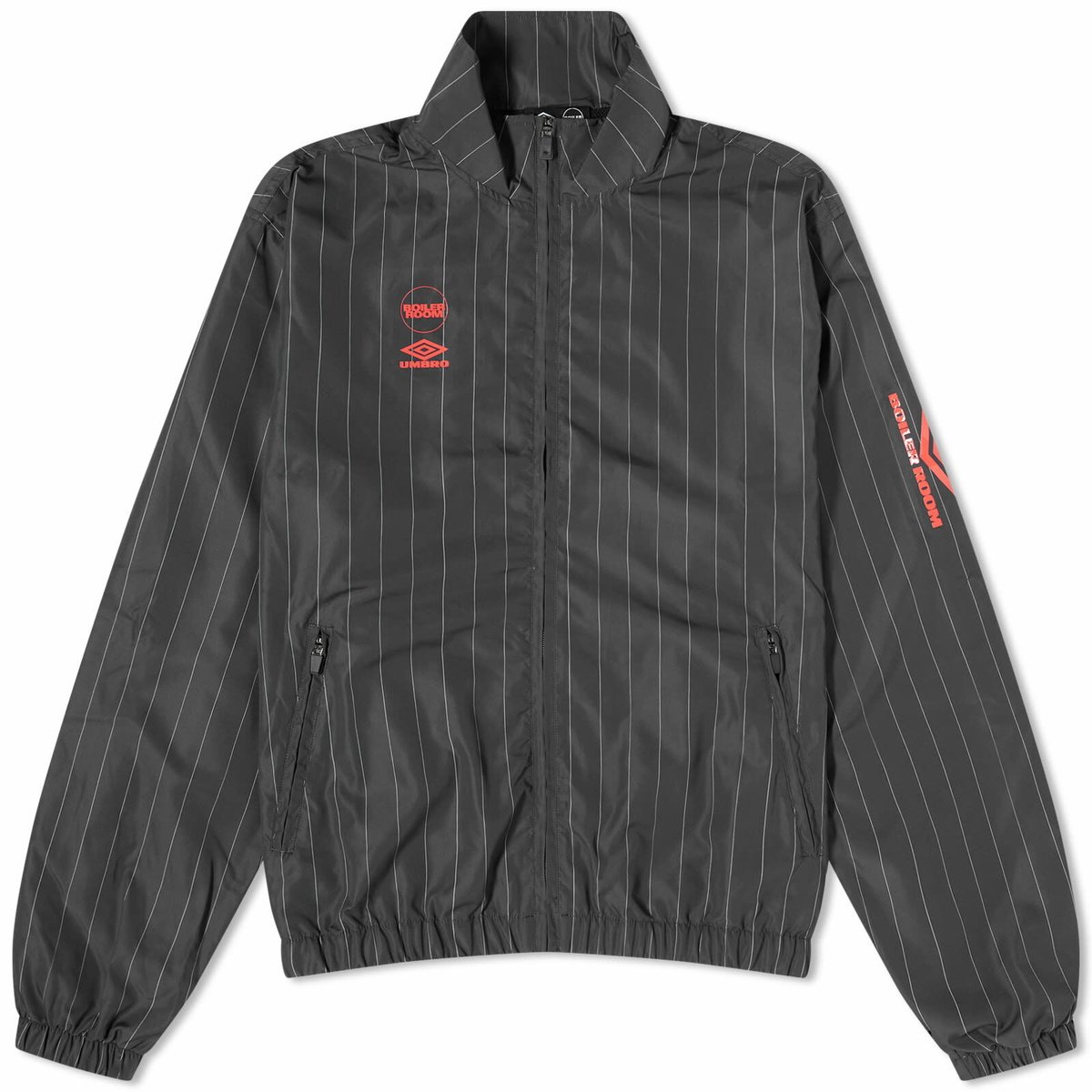 Boiler Room Men's x Umbro Shell Track Jacket in Grey Boiler Room