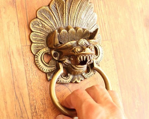 真鍮 取っ手 取手 金具 ドアノック ドアノッカー バロン ドアノブ 家具