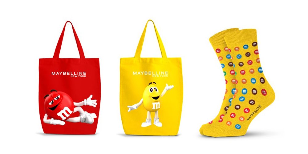 メイベリン ニューヨーク×チョコブランド「M&M'S(エムアンドエムズ