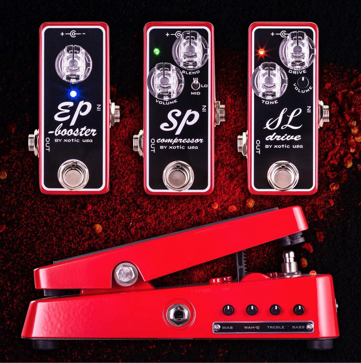 NAMM2018:エフェクター】-Xotic- 人気モデルの限定レッドカラー4機種