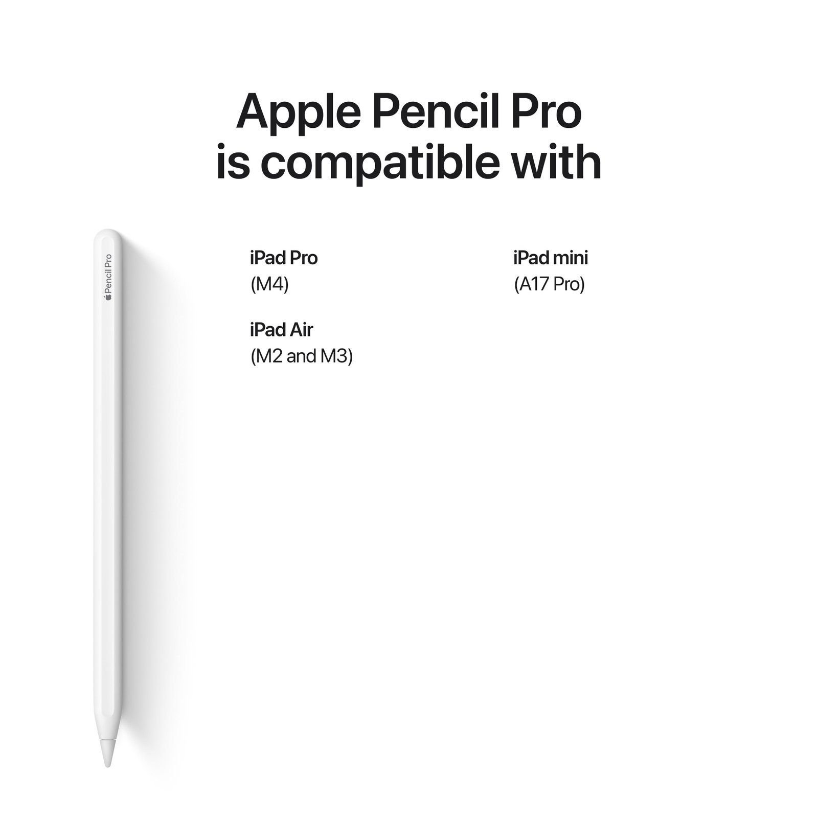 Free Shipping! Apple Pencil Pro for iPad, Pixel-Perfect Precision