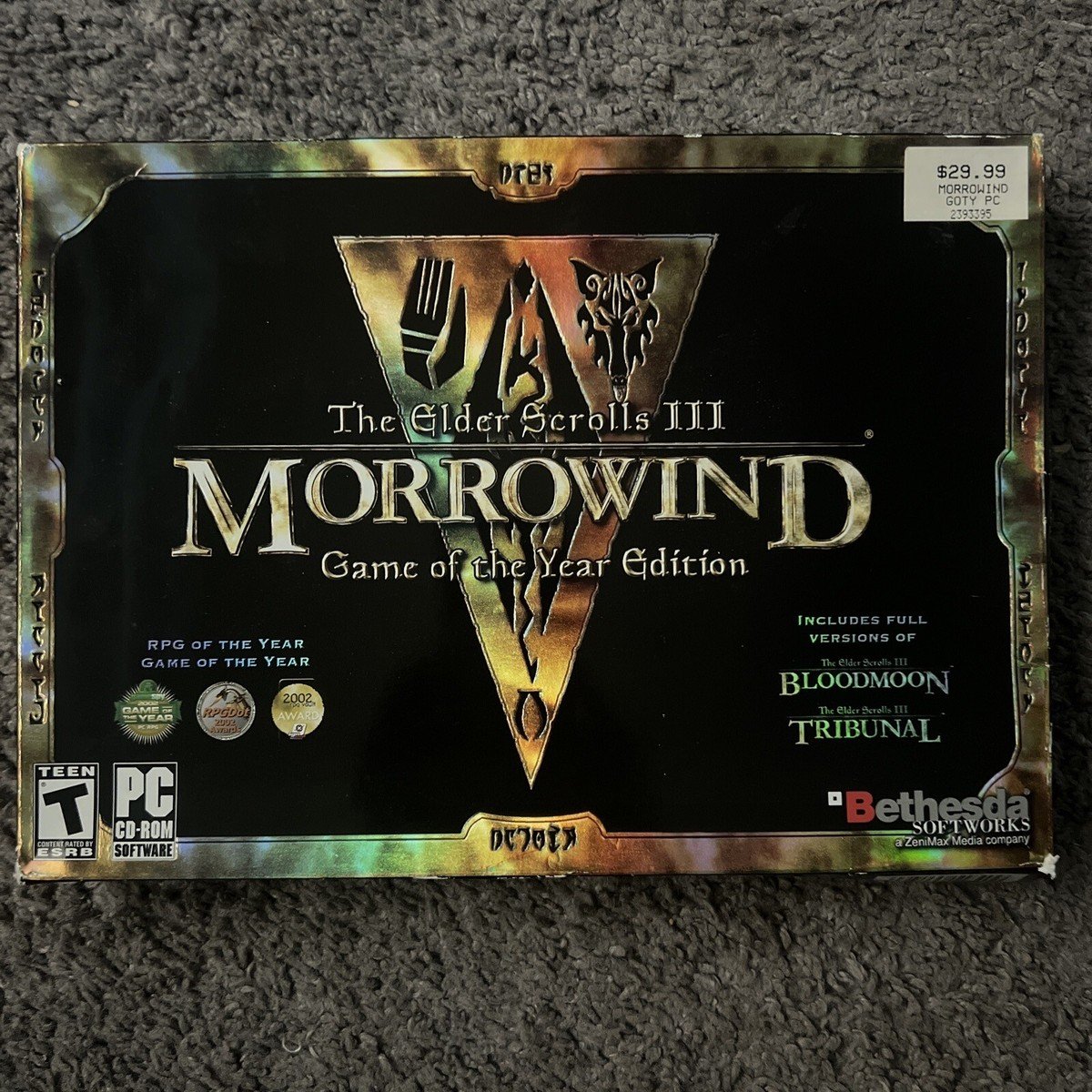 The Elder Scrolls III: Morrowind GOTY Edition Big Box Sealed w