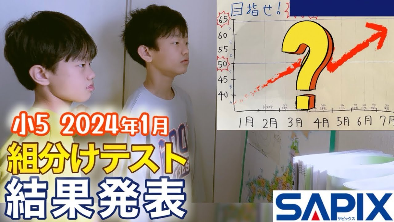 テスト結果】2024年1月サピックス組分けテスト/中学受験 - YouTube