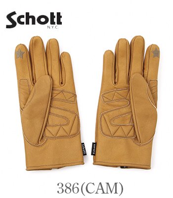 Schott ショット レザーグローブ|手袋|COW HIDE|スマホ対応『ZIP