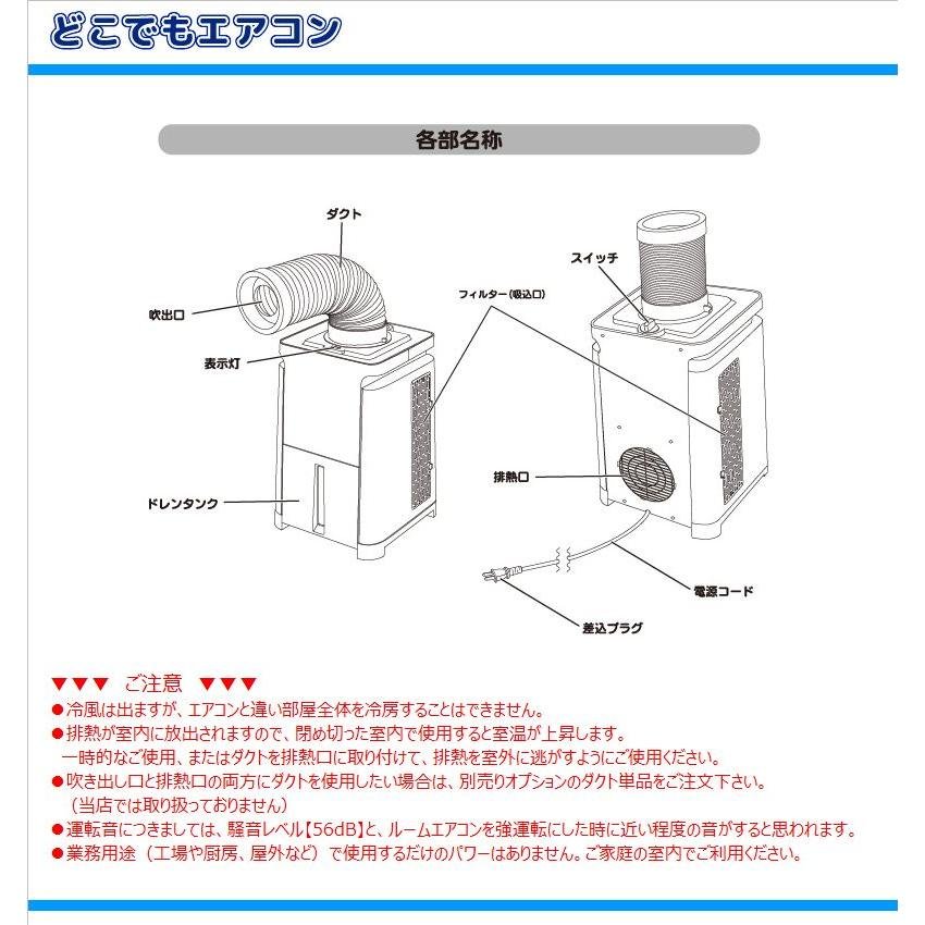 ユアサプライムス 移動式スポットクーラー YNMC-5B どこでもエアコン