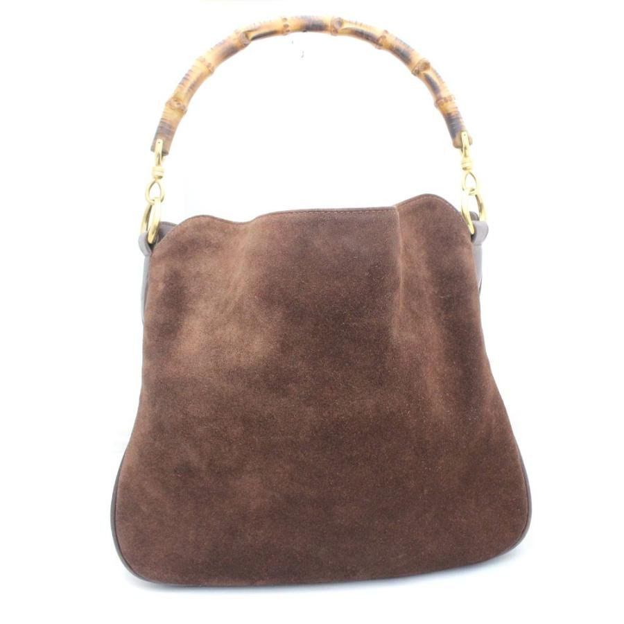 GUCCI（グッチ） 2WAY バンブー ハンドバッグ レディース スウェード