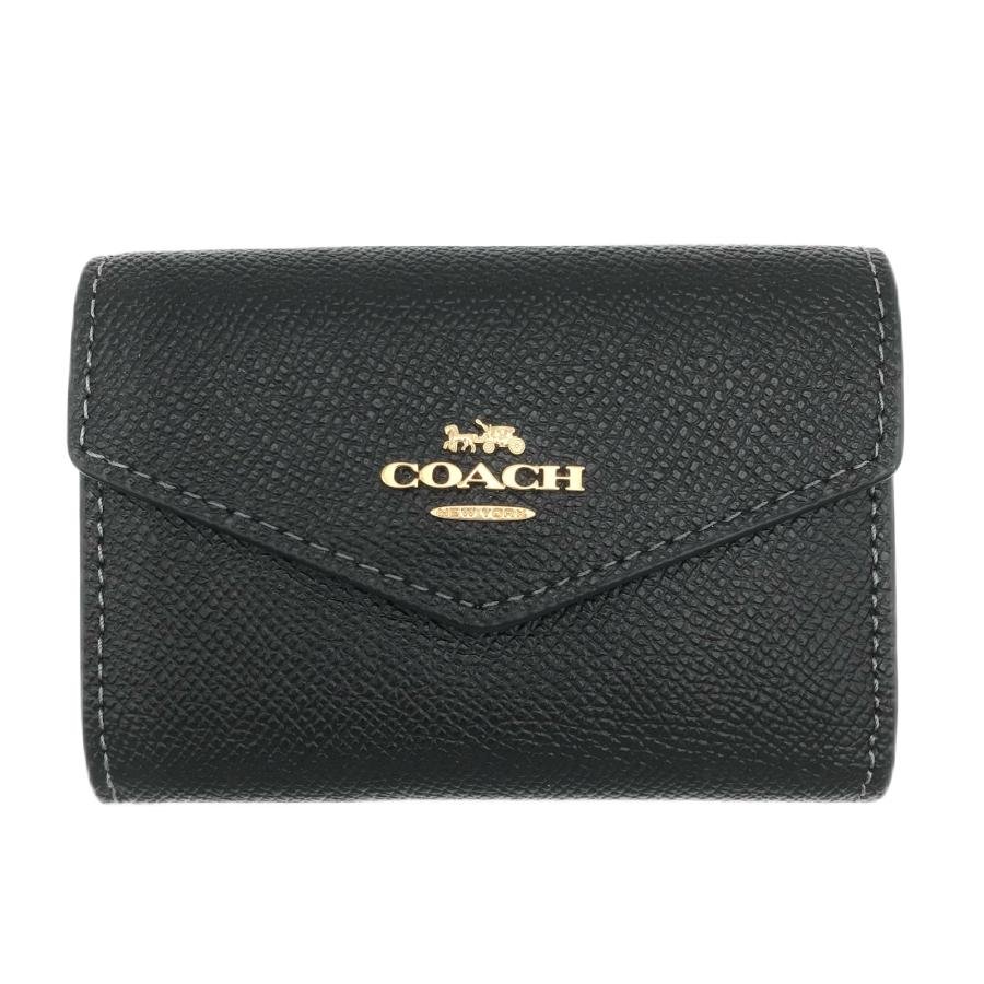 COACH（コーチ） 名刺入れ ☆COACH☆ フラップ カードケース ブラック