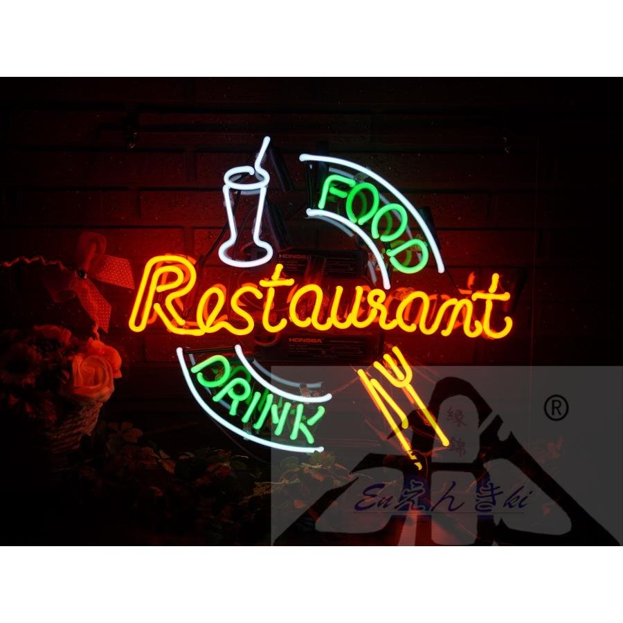 ネオンサイン NEON SIGN レストラン ガラス管製 手作り ネオンライト