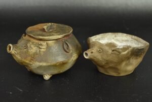 吉延英秀作 備前焼 狸 宝瓶/狸 宝瓶 湯冷まし 買取させていただきまし