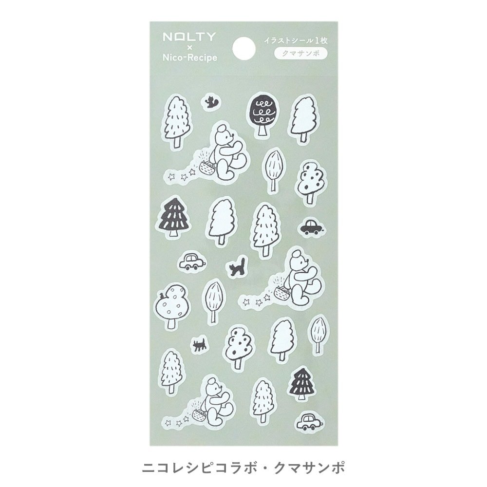 文具女子博でも好評！NOLTYイラストシール ニコレシピコラボ