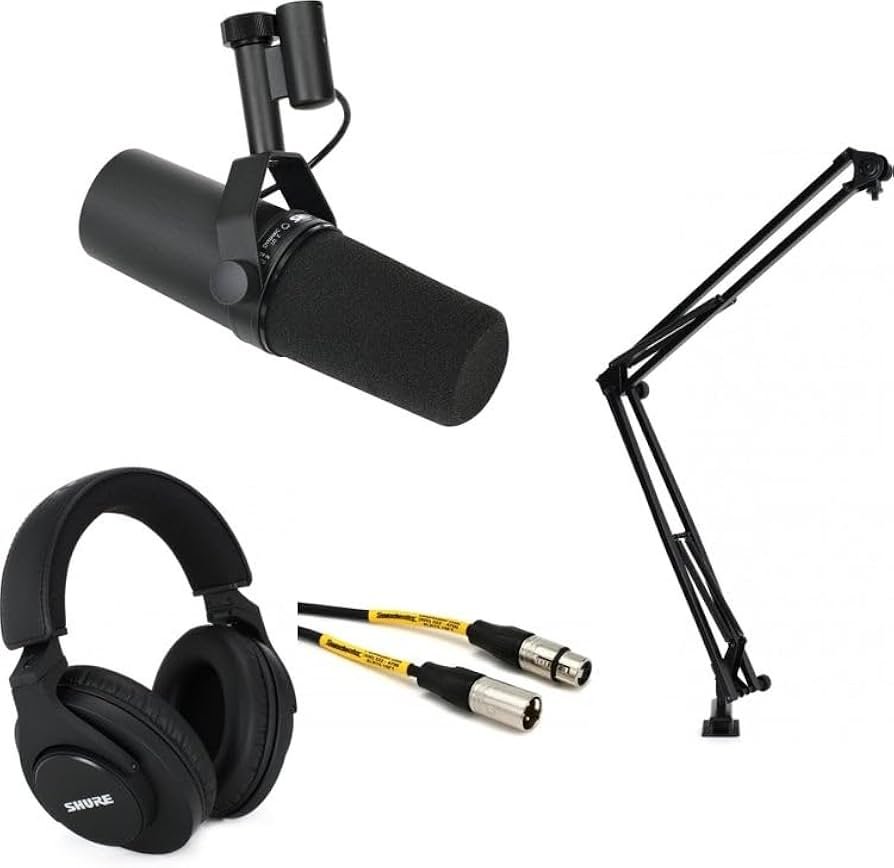 Amazon.com: Shure SM7B Dynamic Microphone with Boom Arm and