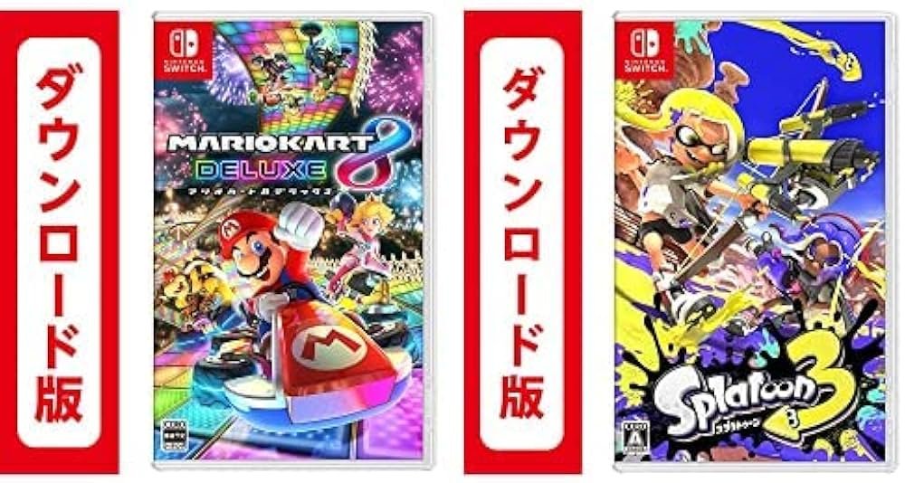 Switchカセットセット3種 マリオカート スプラトゥーン3 マリオ マリオ