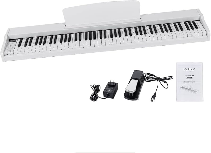 Amazon | Carina 電子ピアノ 88鍵盤 キーボード 木製デザイン MIDI対応