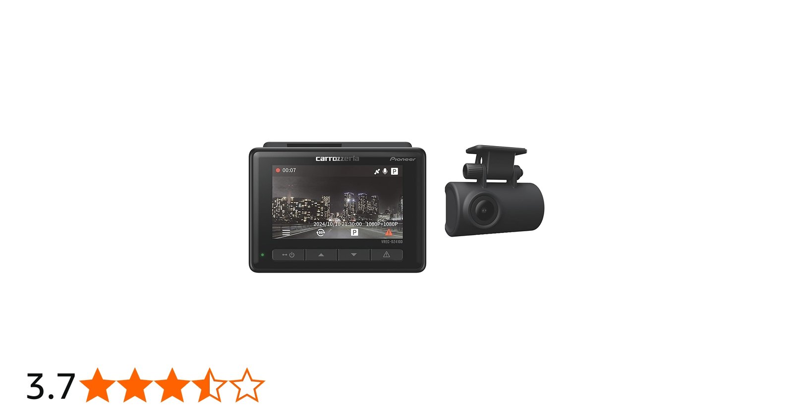 Amazon.co.jp: Pioneer Drive Recorder VREC-DZ410D Front/Rear 2