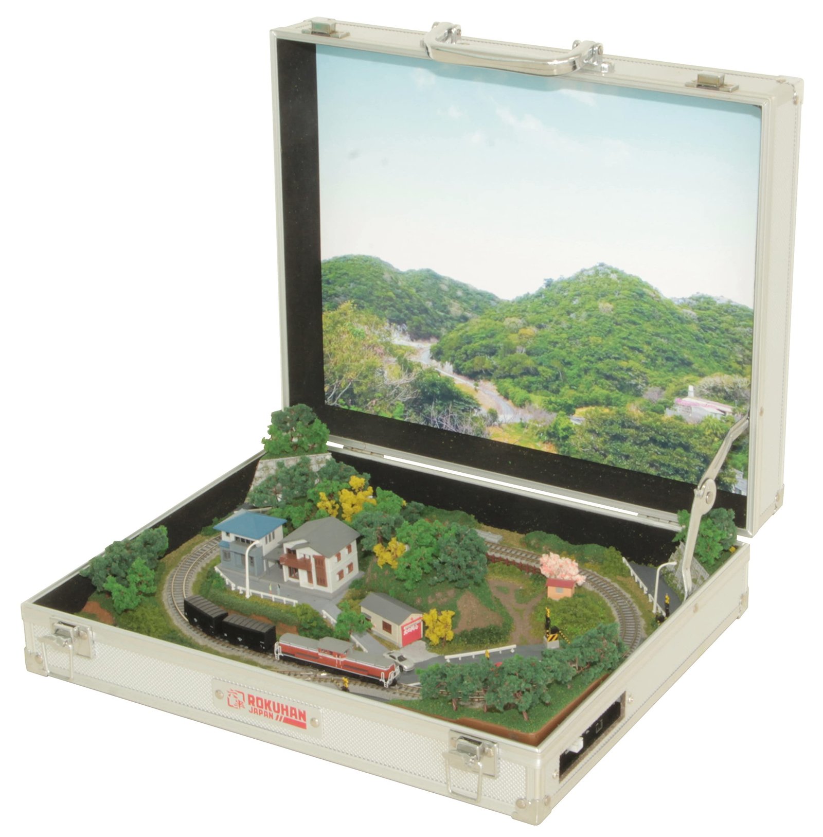 Amazon | ロクハン Zゲージ ミニトランクレイアウト 高台タイプ 組立式