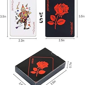 Amazon.co.jp: Bestmaple トランプ 高級な黒い神秘のバラ 54枚 樹脂