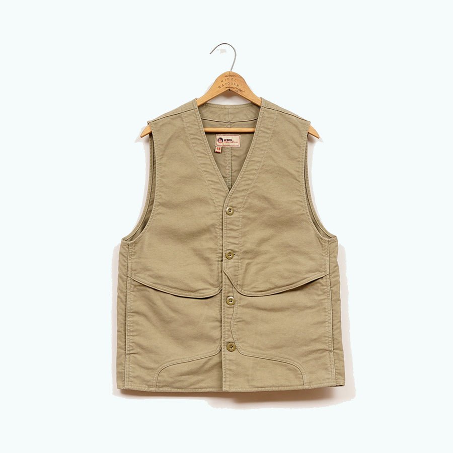 Nigel Cabourn Lybro Green Moleskin Work Vest – Rivet Clothing Store