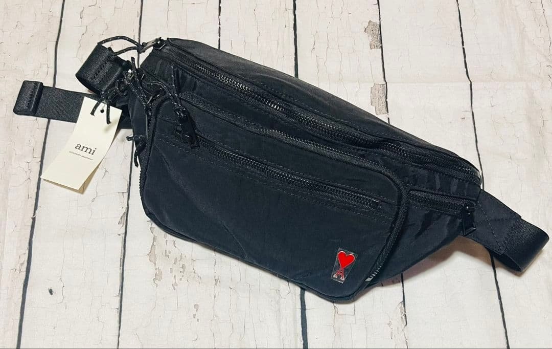 本日限定セール【Amiparis アミパリス】ウエストバッグ ボディバッグ 新品 AMI Alexandre Mattiussi アミパリス バッグ AMI PARIS メンズ ボディ