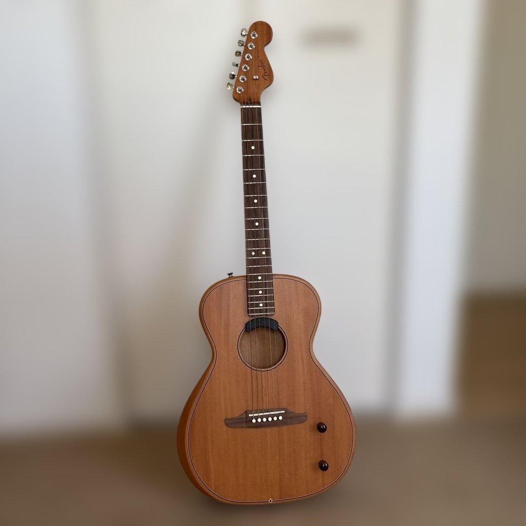 Fender Highway series parlor エレアコ　美品 Fender Highway Series Parlor All-Mahogany エレアコギター 薄型