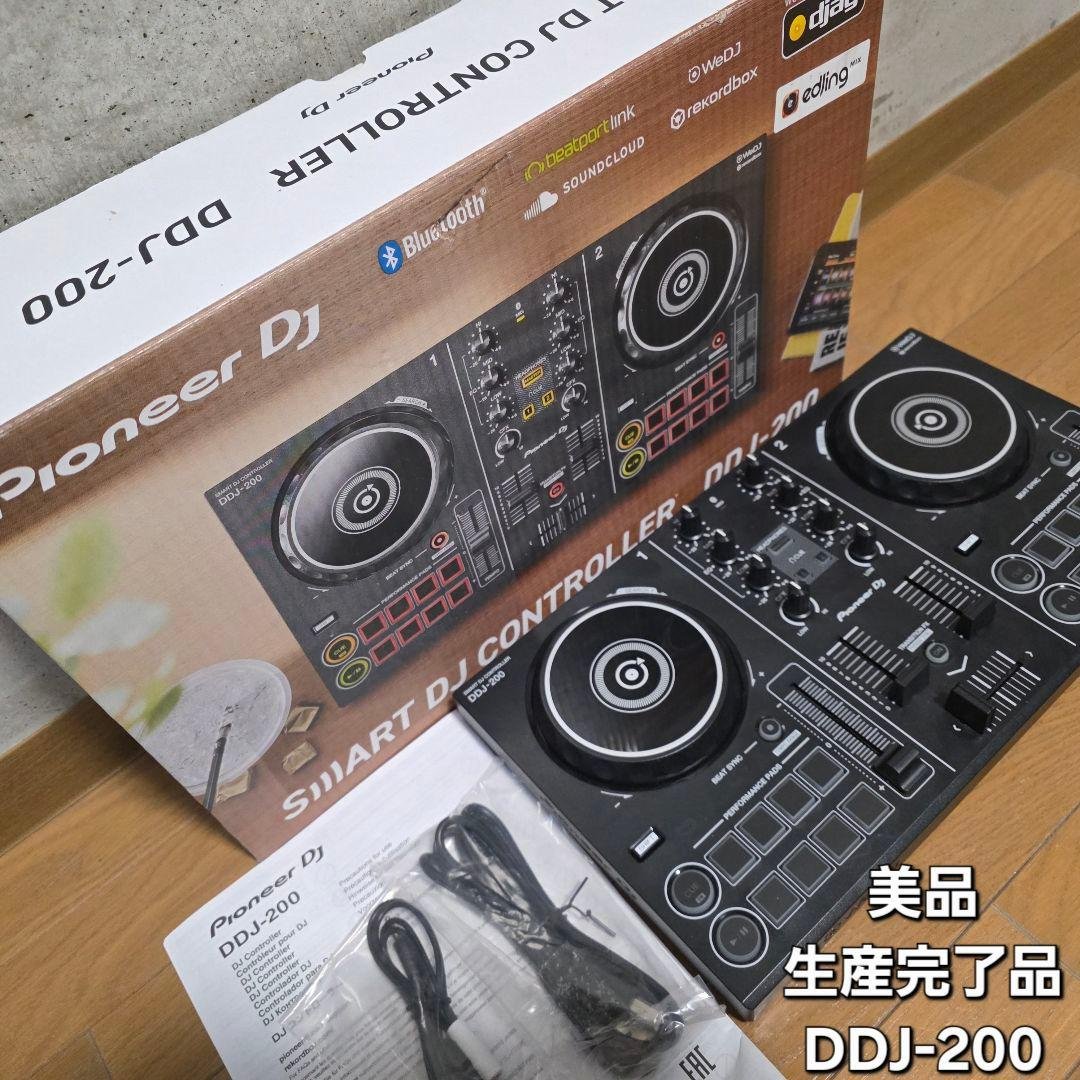美品‼Pioneer DJ(パイオニア)DJコントローラー　DDJ-200 DDJ-200 (archived) 2ch スマート DJコントローラー (black) - Pioneer DJ