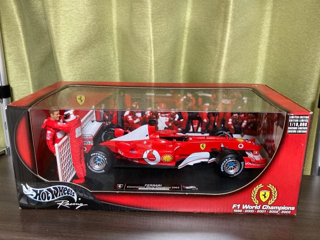 ホットウィール 1/18 フェラーリ ワールドチャンピオン2003 シューマッハ HOT WHEELS (ホットウィールズ) FXX シューマッハ モデルカー 1/18
