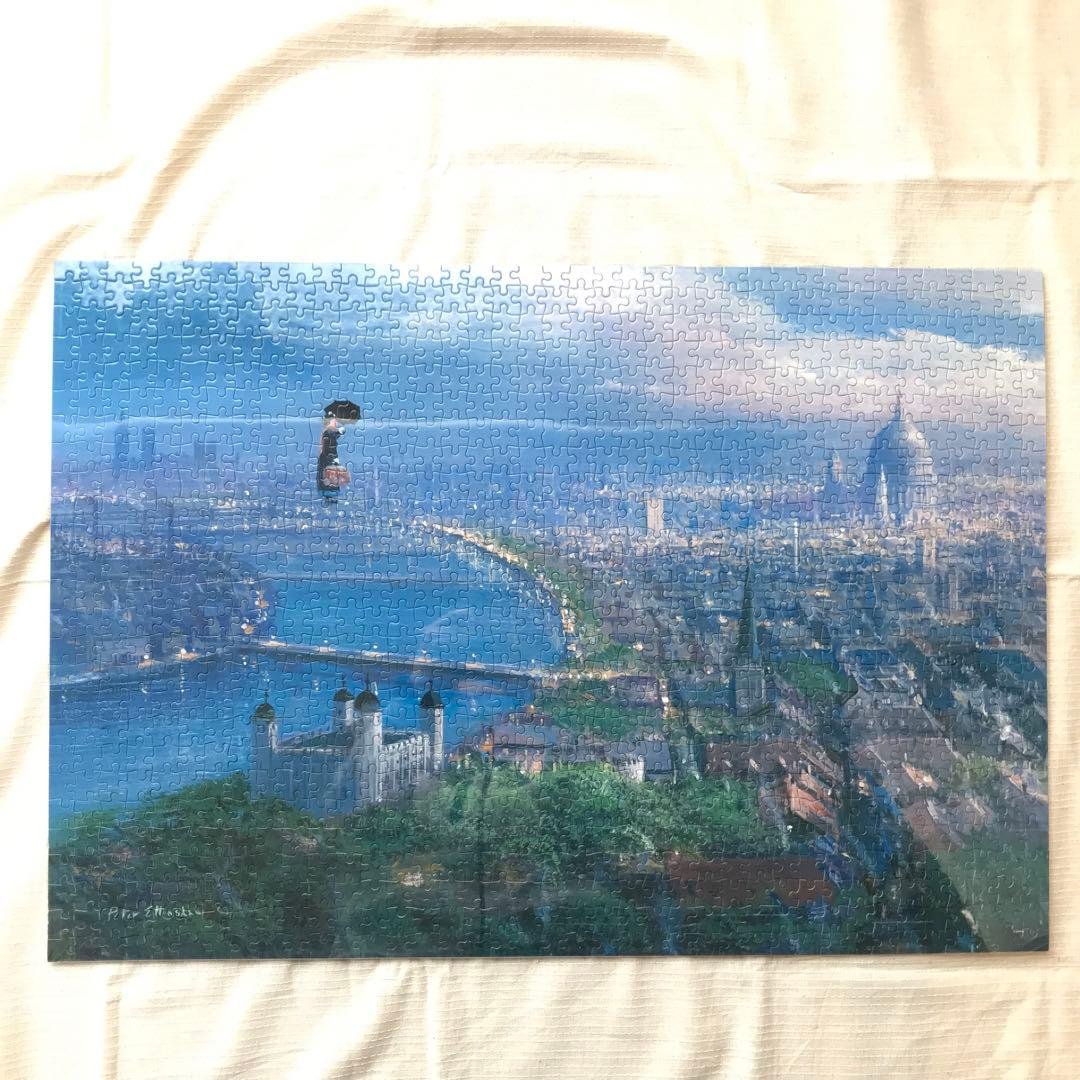 レア品！ メリーポピンズ ピーターエレンショー ジグソーパズル 1000ピース ピーター・エレンショー キャンバススタイル Glass Castle 1000ピース