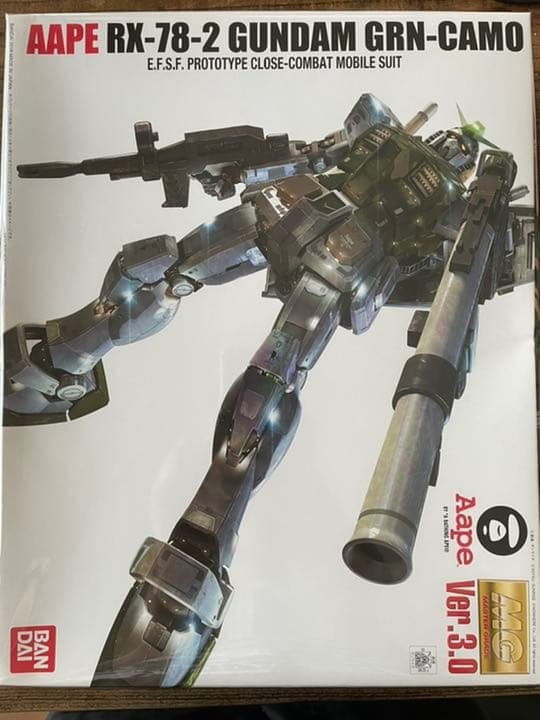 【希少・限定品】AAPE RX-78-2 GUNDUM GRN-CAMO MG 1/100 AAPE RX-78-2ガンダム GRN-CAMO のご紹介！ - 先人に続け！お