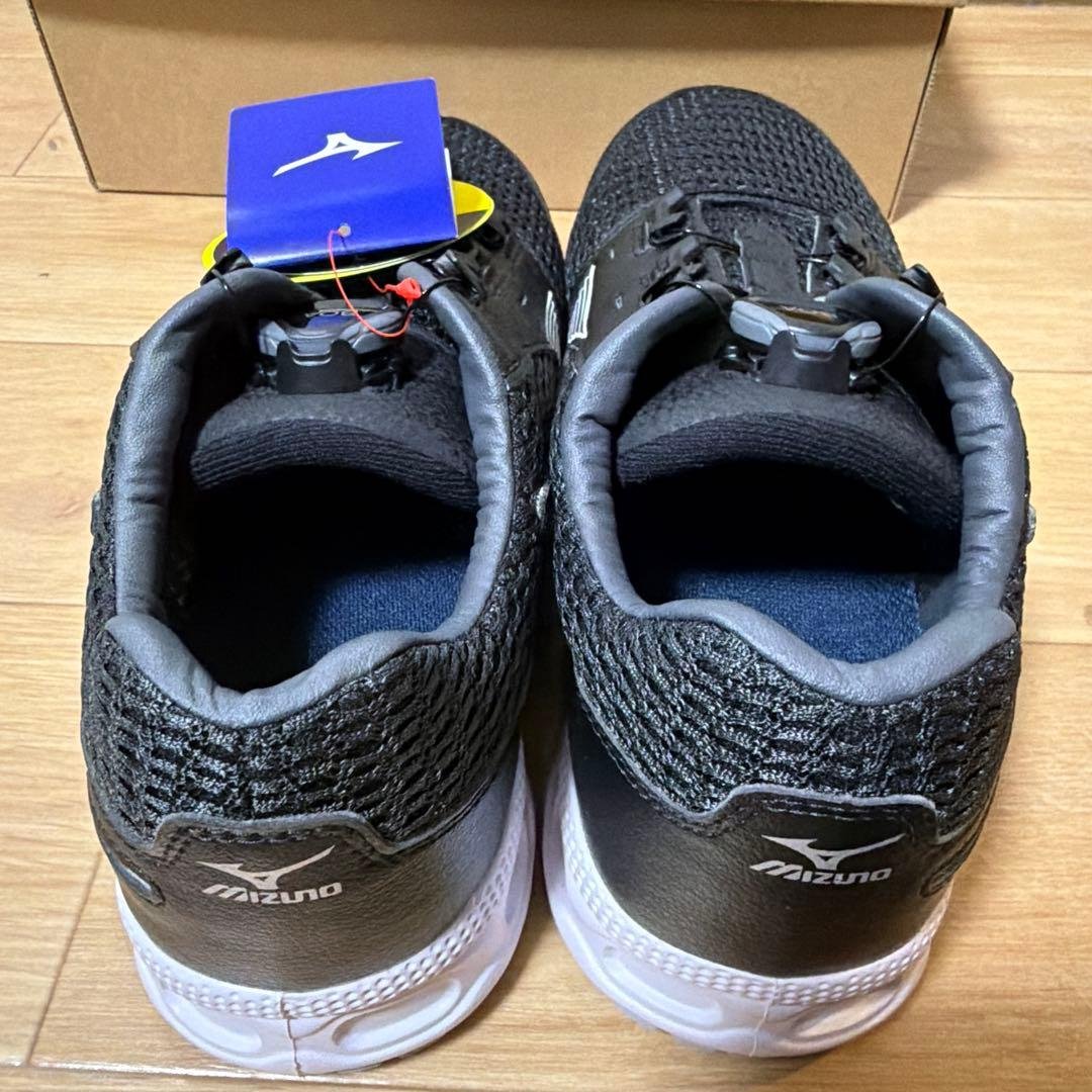 Mizuno ALMIGHTY VH51L BOA 黒　安全靴 25.5cm