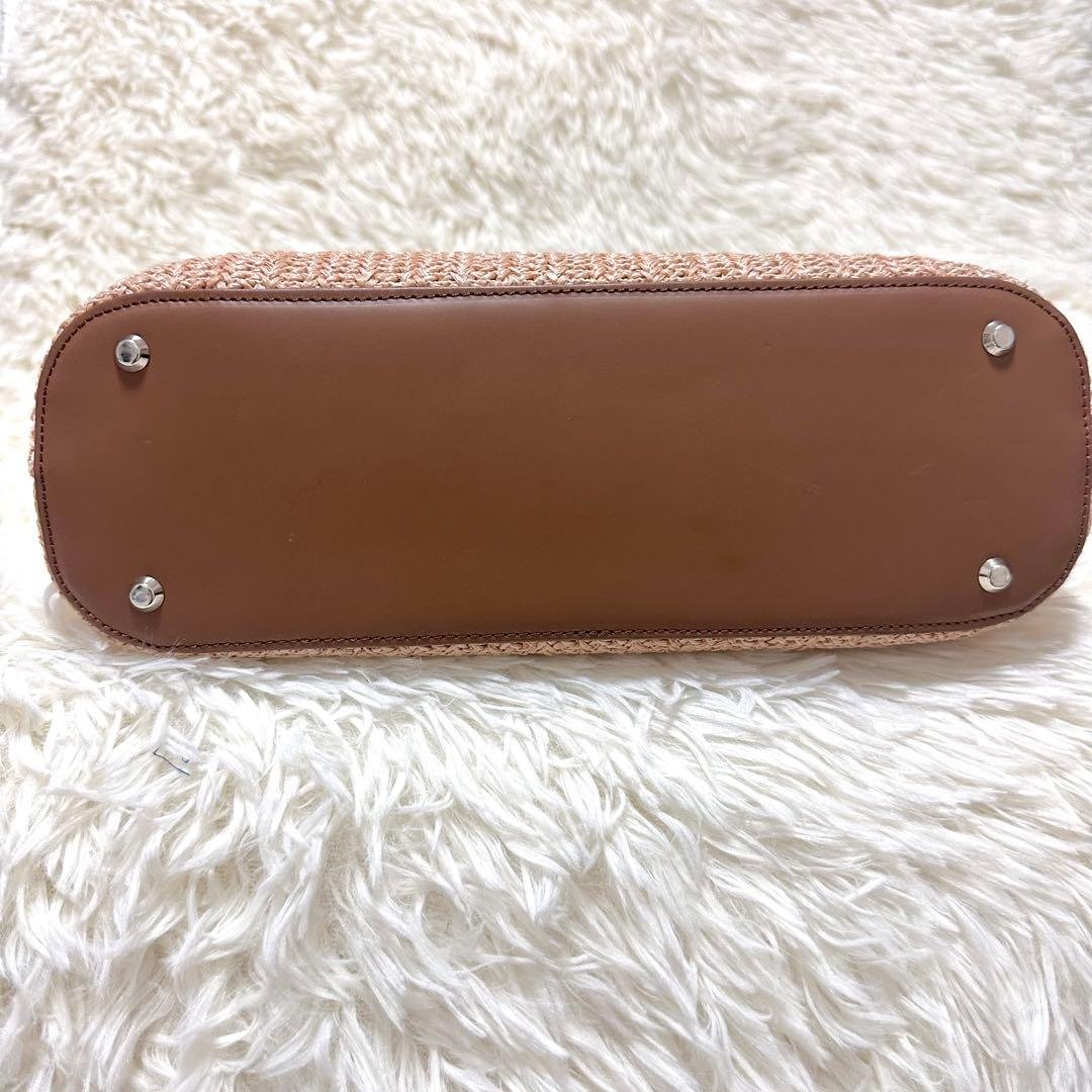 美品】傳濱野 デンハマノ かごバック ナチュレバスケッティ トート