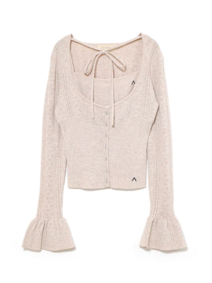 トップス andmary Raelynn knit tops / beige ANDMARY】Realynn knit tops