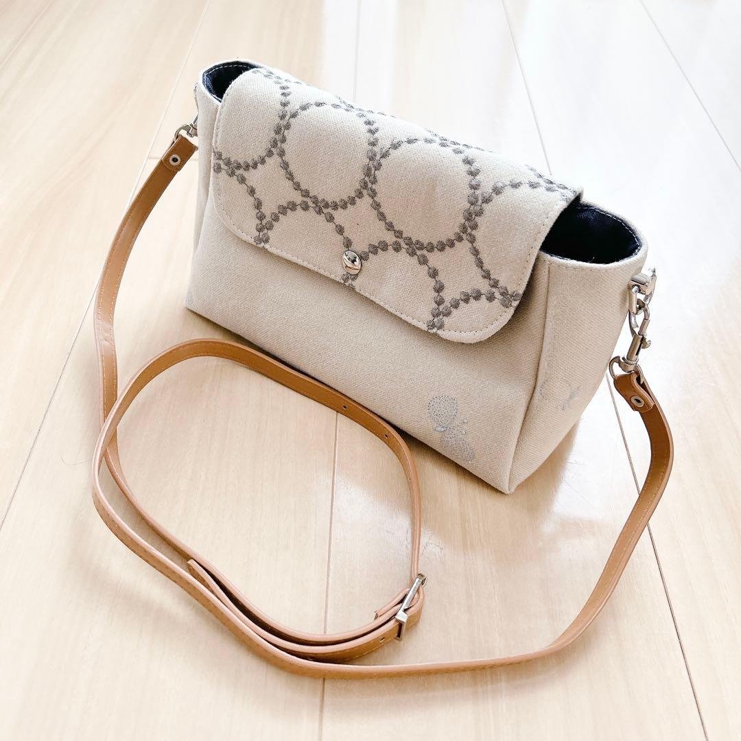 4482*ミナペルホネン☆ハンドメイド☆タンバリン ちょうちょbag tambourine ショルダーバッグ - minä perhonen