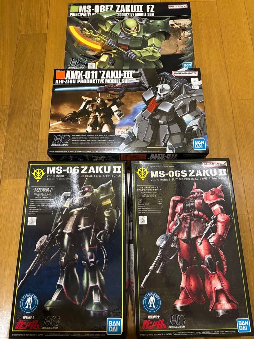 ガンプラHG1/144ザク4個セット バンダイ ガンプラHG1/144ザク4個セット バンダイ - メルカリ