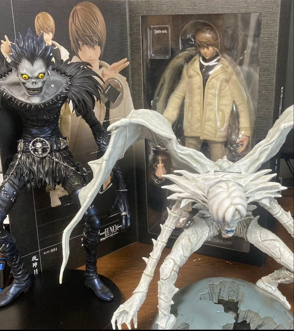 デスノート フィギュア3体セット(リューク・レム・月)+ジェラス DEATH NOTE デスノート（リューク）（レム）（ジェラス）フィギュア