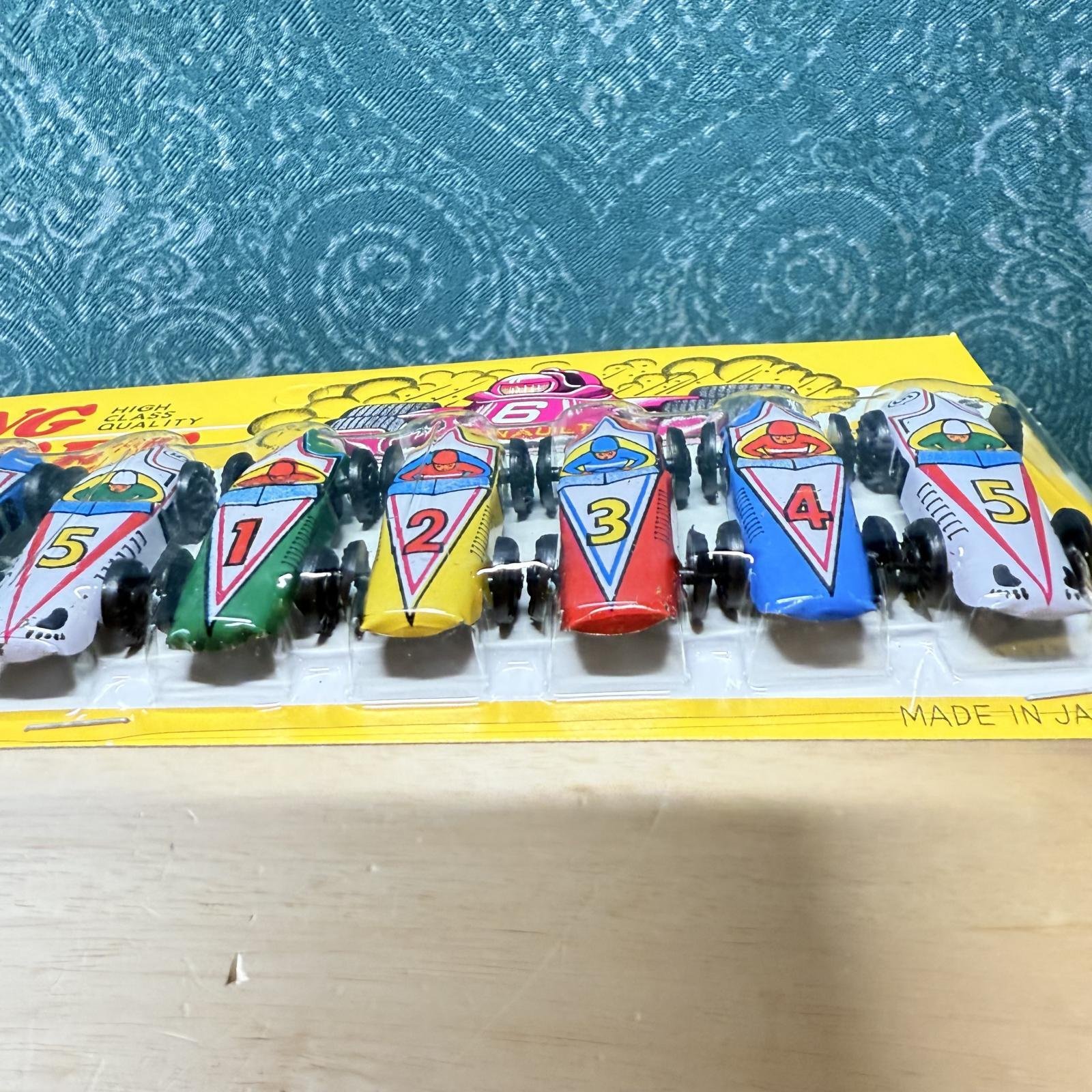 ブリキ レーシングカーセット 1シート（10台） 日本製 OM107